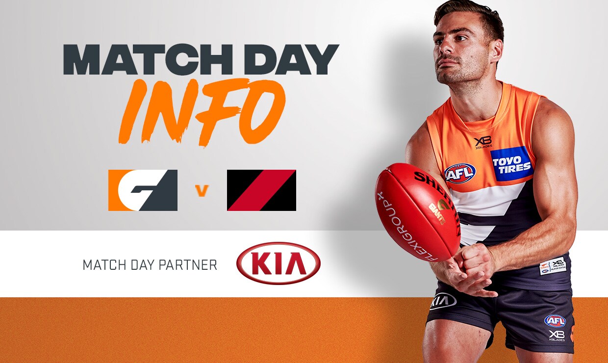 The GIANTS take on Essendon in a huge round one fixture at Sydney Showground Stadium. The GIANTS take on Essendon in a big Opening Round clash at GIANTS Stadium. - AFL,GWS Giants,Essendon,Sydney Showground Stadium